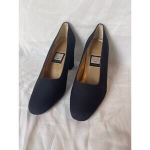 Nina-Vintage Pumps-Black-Leather Sole Composition-Women's 8.5